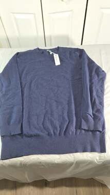 Newshows Men's Crewneck Long Sleeve Textured Knit Sweater